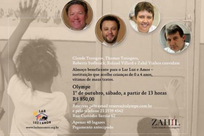 Um anúncio para um evento chamado olympe